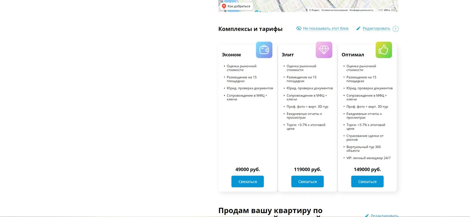 Состав пакета